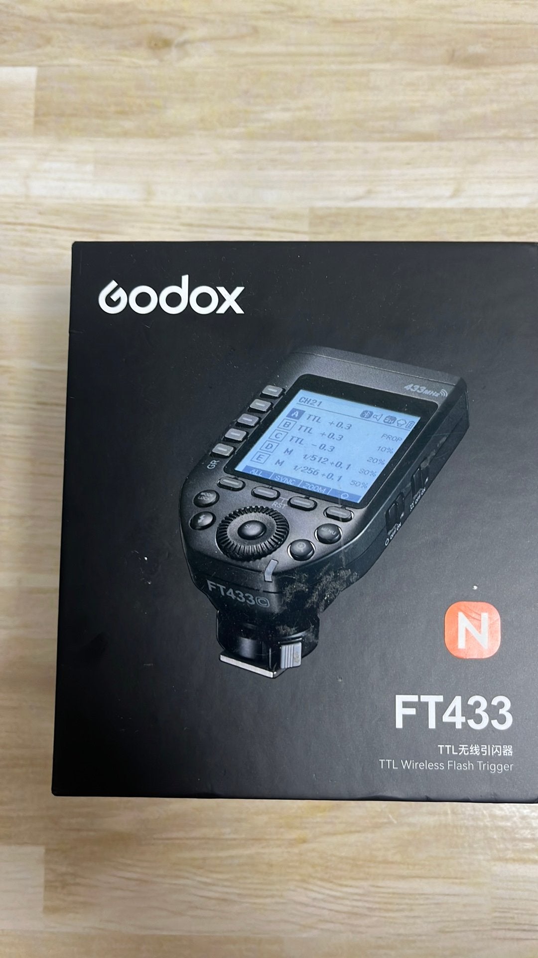 Trigger Godox FT433 TTL Wireless Flash Trigger, Ophalen of Verzenden, Zo goed als nieuw, Overige merken