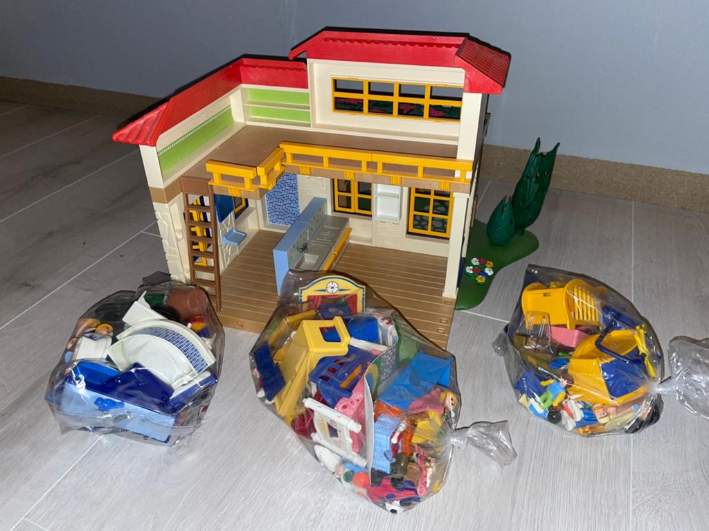 Playmobil zomerhuis inclusief toebehoren, Ophalen, Zo goed als nieuw, Complete set