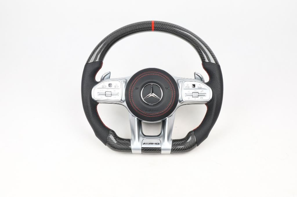 Mercedes carbon leer stuur compleet AMG upgrade, Auto diversen, Tuning en Styling, Ophalen of Verzenden, ., ., .