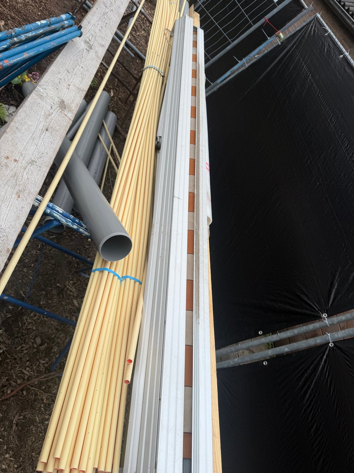 Zonnescherm 300 cm - Sunline. Elektrische, Ophalen, Gebruikt, 250 cm tot 450 cm, Knikarmscherm