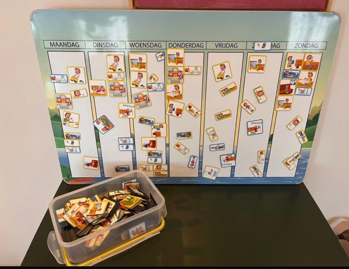 Magneetbord/ hulpmiddel kind, Kinderen en Baby's, Ophalen of Verzenden, Zo goed als nieuw