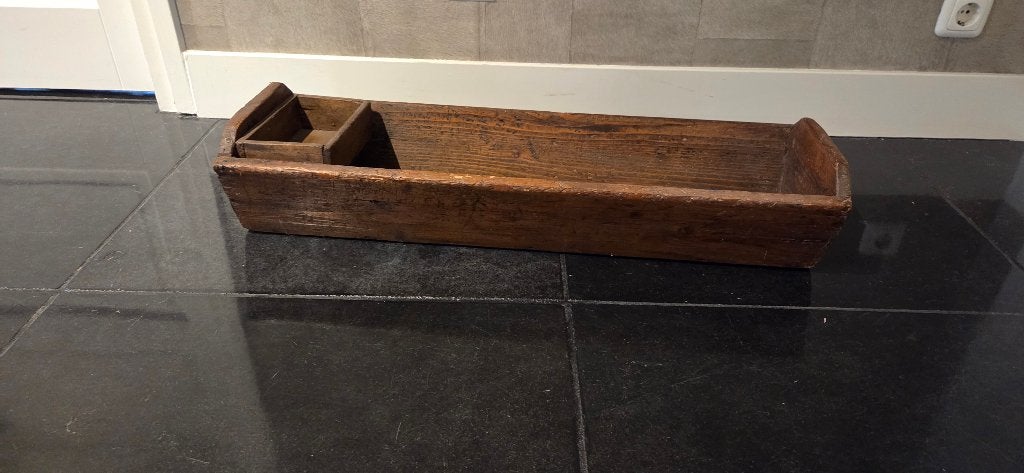 houten trog voor decoratie, Gebruikt, Overige typen, Ophalen of Verzenden, Handgemaakt