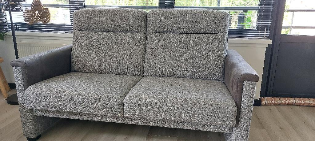 Gratis 2 keer 2,5-zitsbank grijs, Ophalen, Gebruikt, 150 tot 200 cm, Tweepersoons