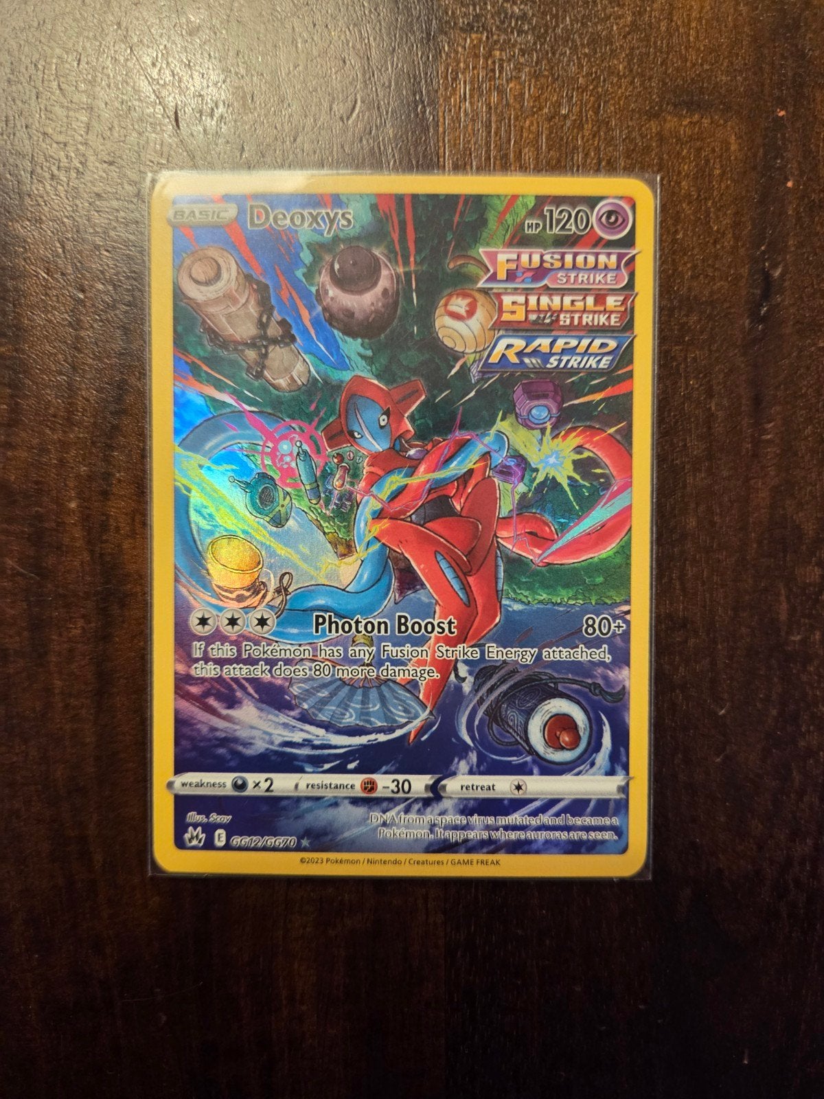 Pokemon Deoxys GG, Ophalen of Verzenden, Zo goed als nieuw, Losse kaart