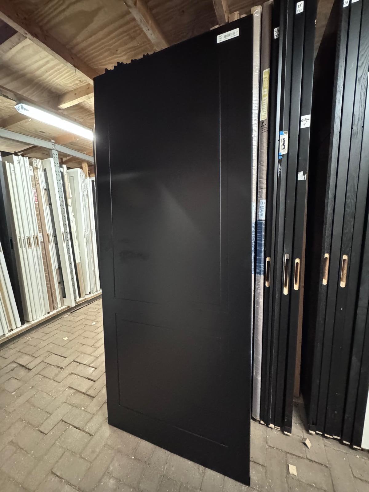 isolatie binnendeur 93x231,5 opdek zwart paneel WD10, Ophalen, Binnendeur, Nieuw, .