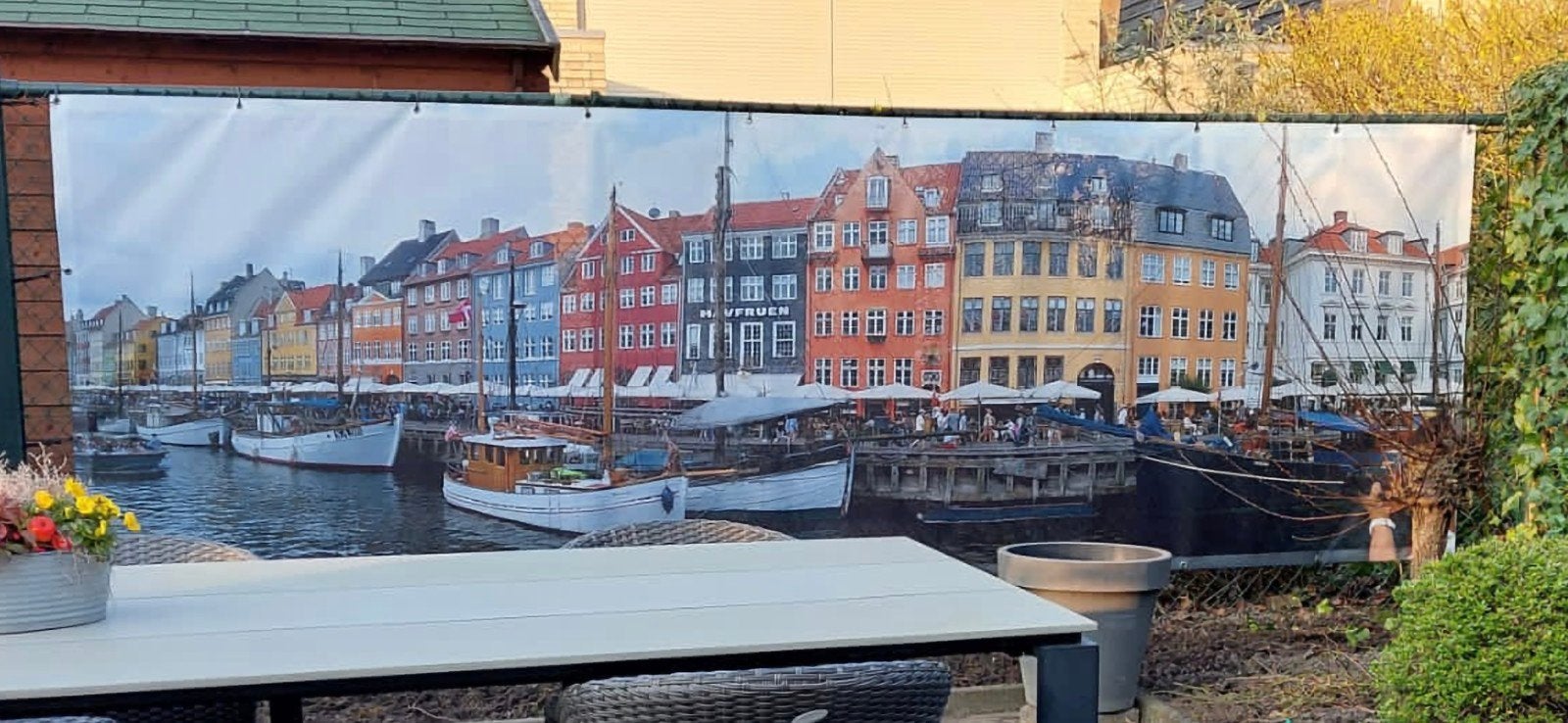 Tuindoek Kopenhagen Haven 1,45x4,15m, Ophalen