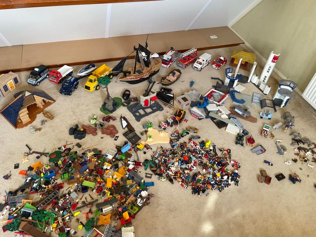 Heel veel playmobil, diverse sets, Ophalen, Gebruikt, Los playmobil