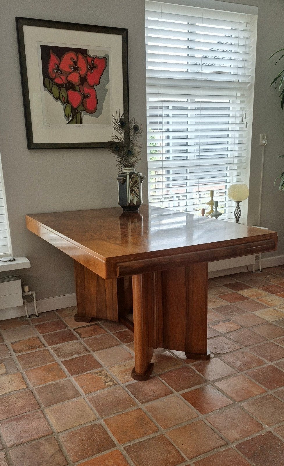 Unieke noten eettafel - Art Deco 1930, Ophalen