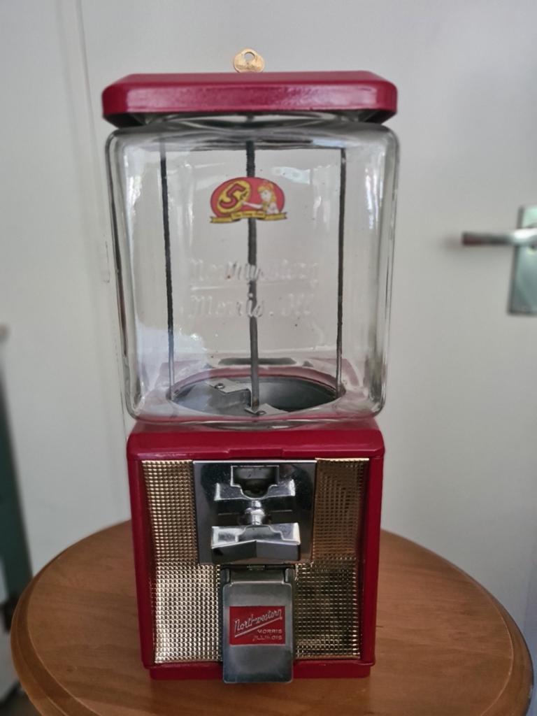 Vintage Northwestern Snoepautomaat - Morris, Illinois, Verzamelen, Automaten | Overige, Ophalen, Gebruikt