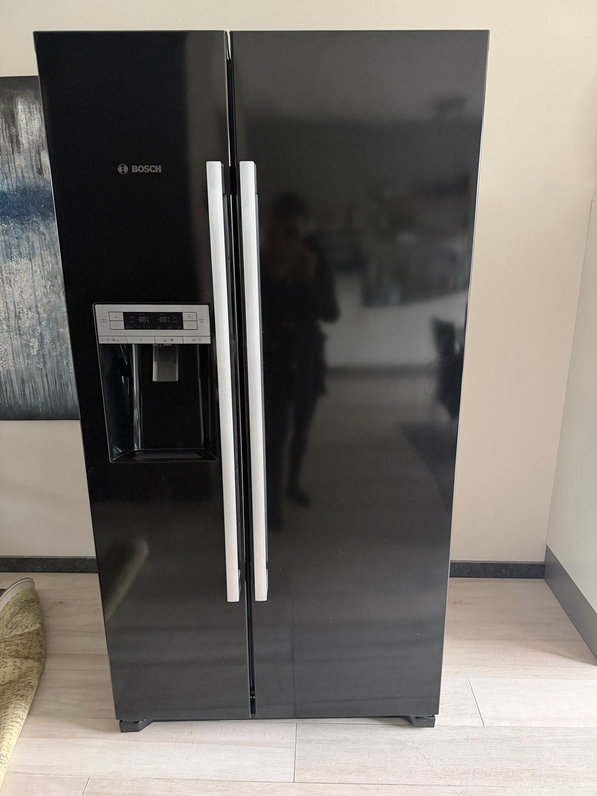 Bosch Amerikaanse Koelkast ( no frost )  - 5 jaar oud, goed, Witgoed en Apparatuur, Ophalen, Gebruikt, 200 liter of meer, 60 cm of meer