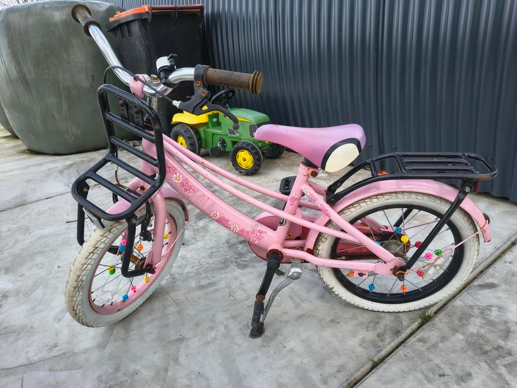 Leuke meisjesfiets 18 inch - opknapper, Ophalen, Gebruikt, 18 inch, Lola