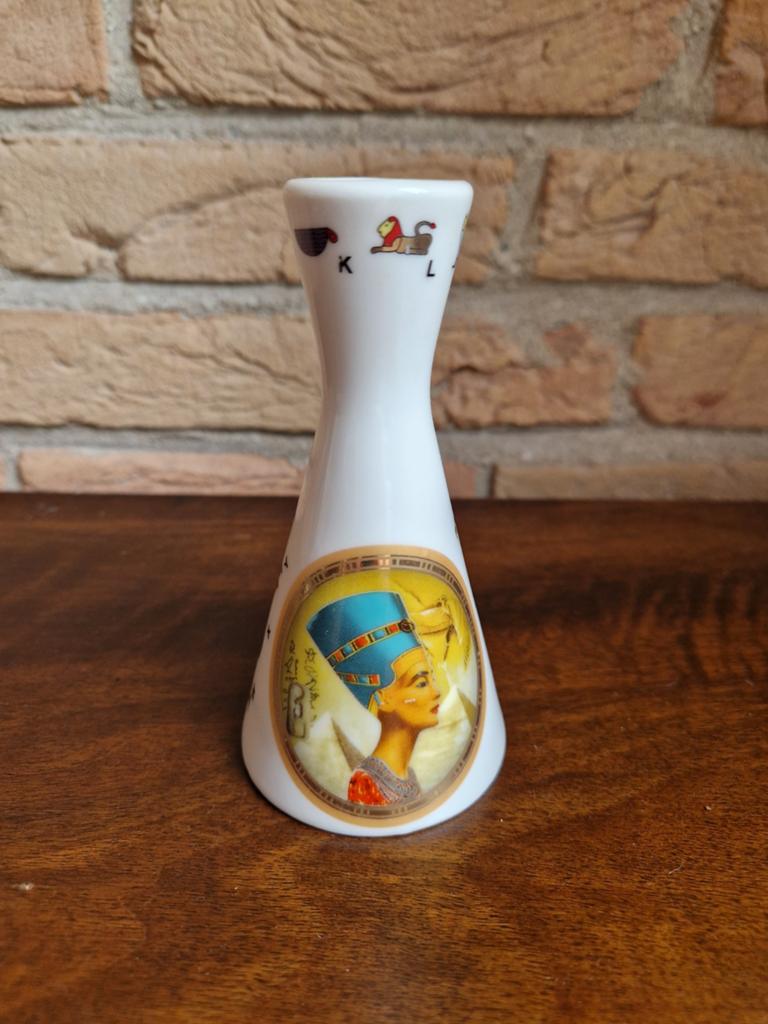 Egyptische Nefertiti Mini Vaas / Porselein Decor, Ophalen