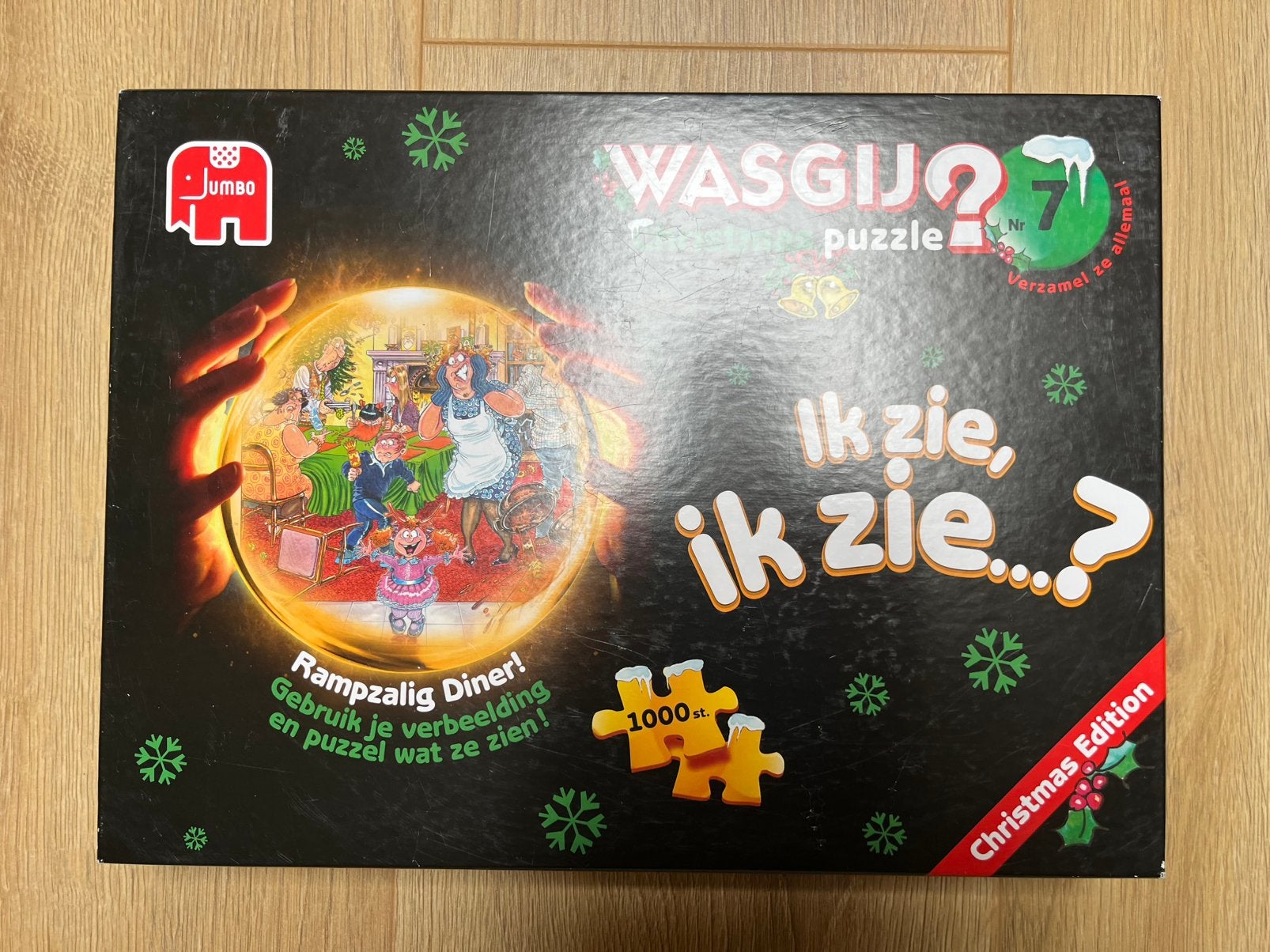 Wasgij Christmas 7 1000 stukjes, Hobby en Vrije tijd, Denksport en Puzzels, Ophalen of Verzenden, 500 t/m 1500 stukjes, Gebruikt