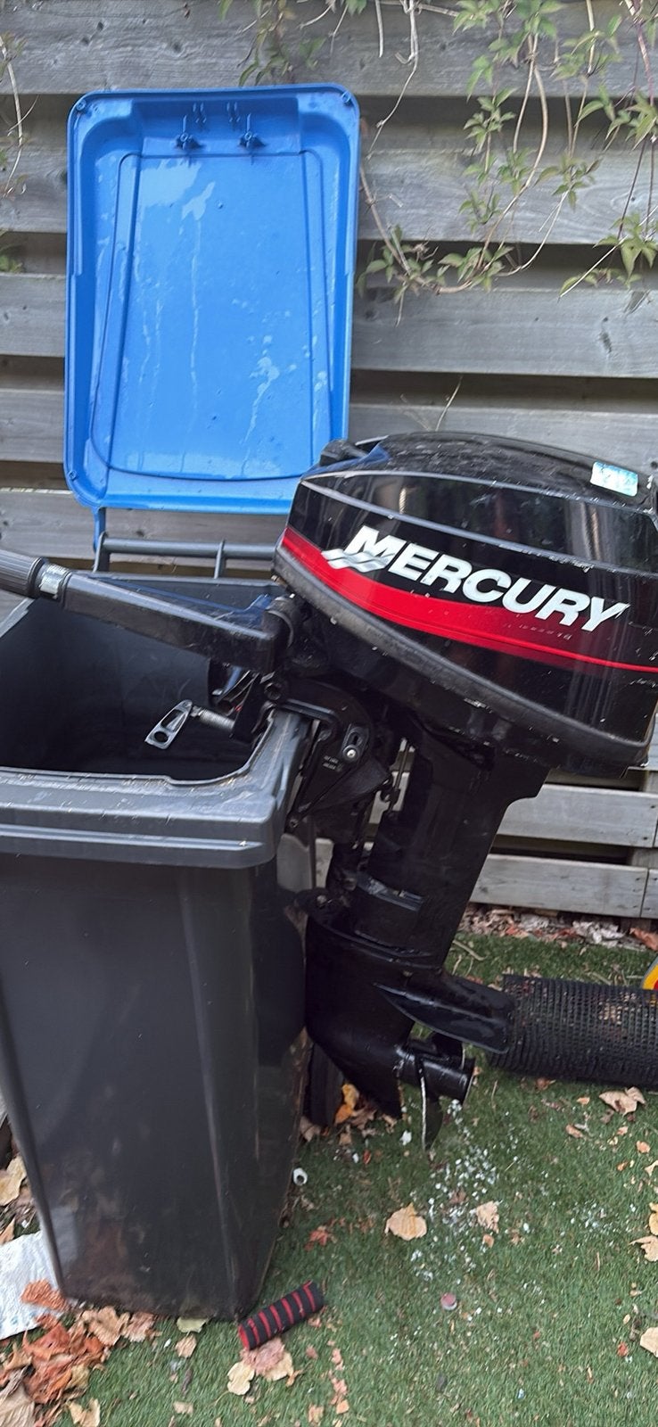 Mercury 8pk 2takt buitenboordmotor, Ophalen, 5 tot 10 pk, Zo goed als nieuw, Buitenboordmotor
