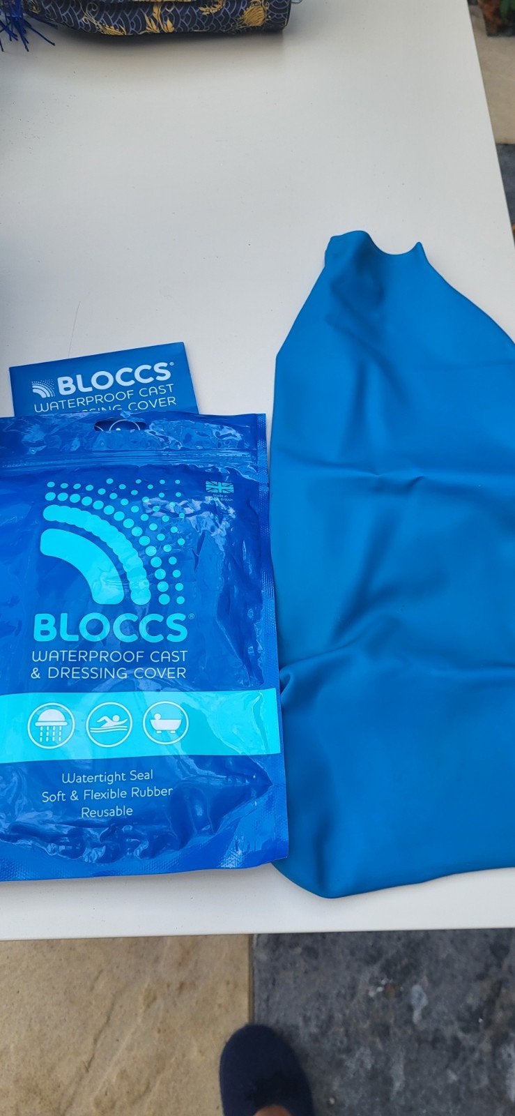 BLOCCS douchehoes/ zwemhoes onderbeen!, Ophalen of Verzenden, Zo goed als nieuw