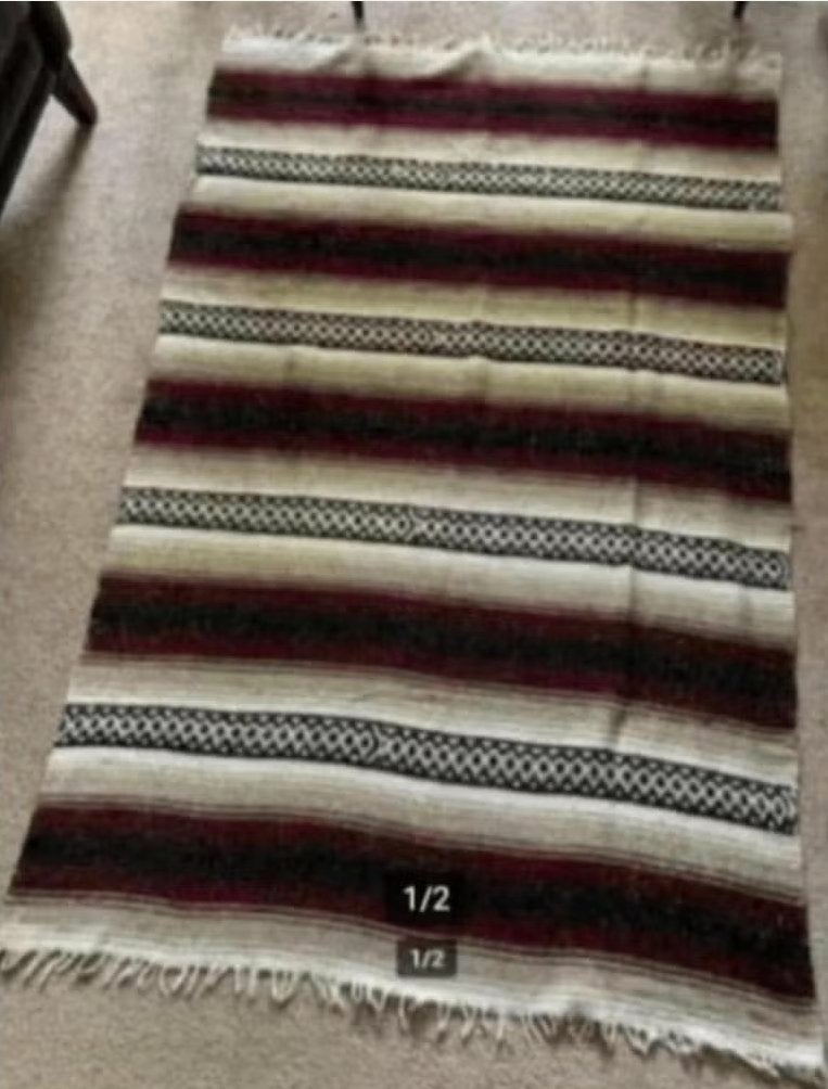 Vloerkleed, kleed, tapijt strepen bordeaux, zwart, beige wit, 100 tot 150 cm, Rood, Nieuw, Ophalen of Verzenden