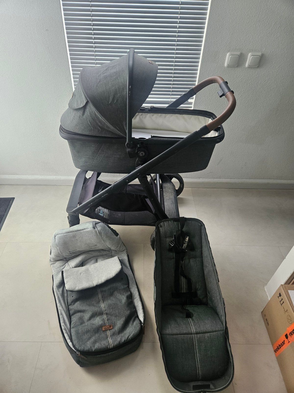 quote 2 in 1 kinderwagen, Gebruikt, Luchtbanden, Ophalen of Verzenden, Kinderwagen