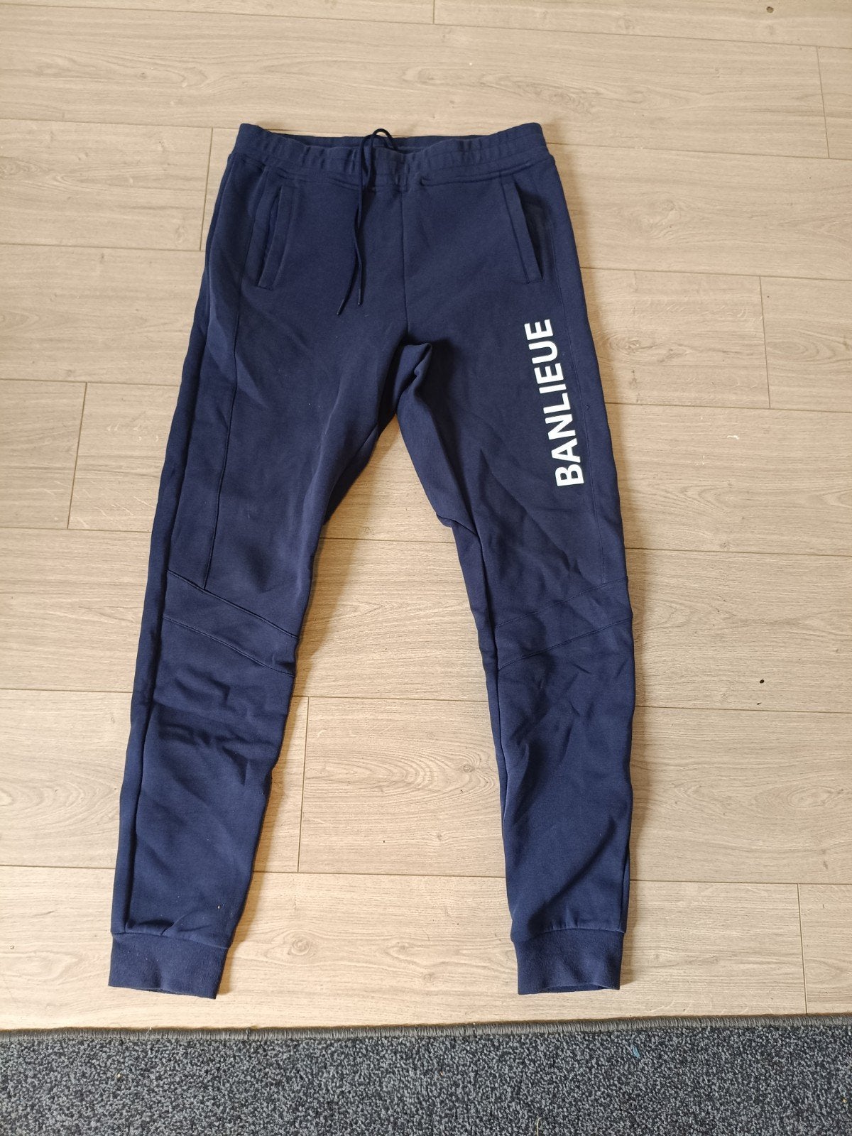 Banlieue trainingsbroek Donkerblauw Maat L, Maat 52/54 (L), Blauw, Ophalen of Verzenden, Zo goed als nieuw