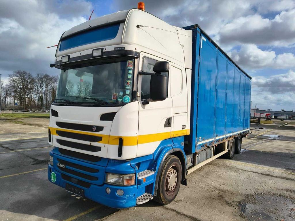 2011 Scania R480 - 6x2 bakwagen met laadklep, Auto's, Vrachtwagens, Scania, Overige brandstoffen, Bedrijf, Te koop