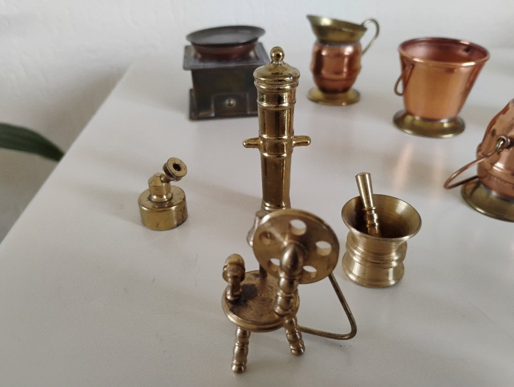 Diverse miniaturen van koper per stuk te koop letterbak, Antiek en Kunst, Ophalen of Verzenden, Koper