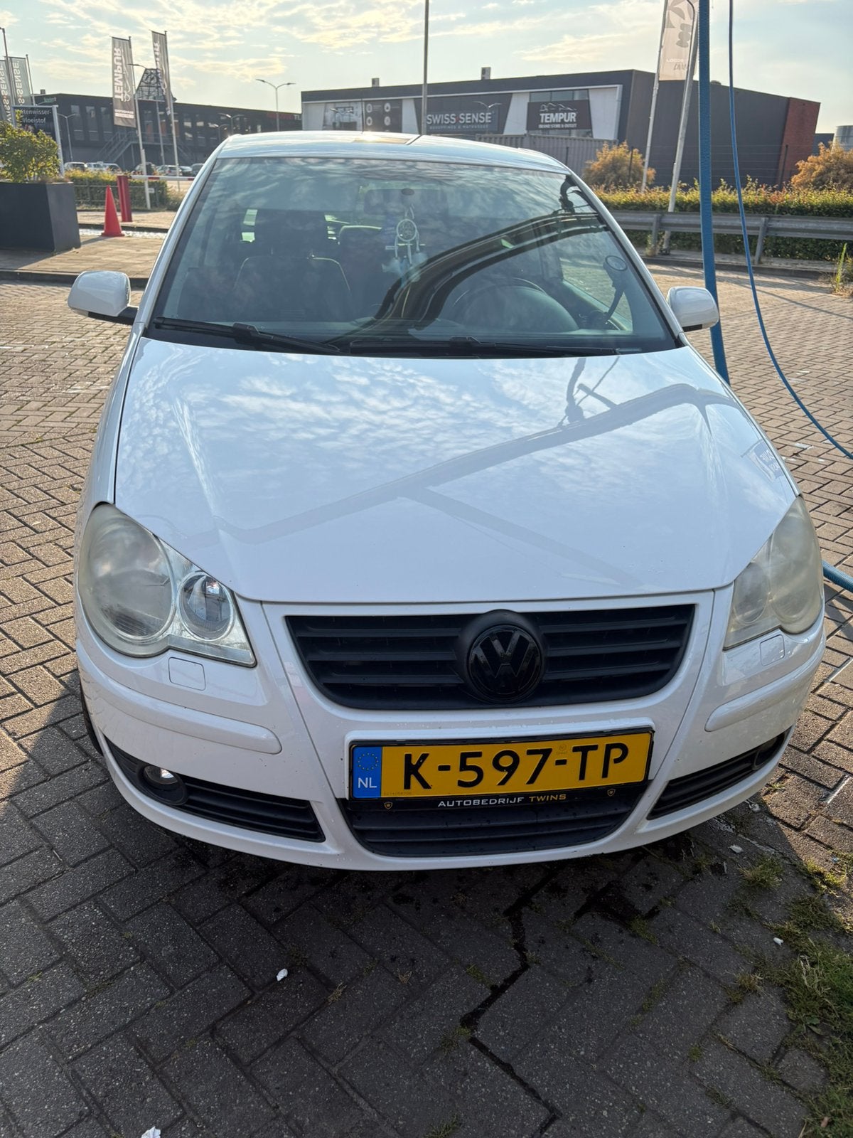 Volkswagen Polo 1.2 44KW 2009 Wit, Auto's, Voorwielaandrijving, 40 €/maand, 989 kg, 1198 cc