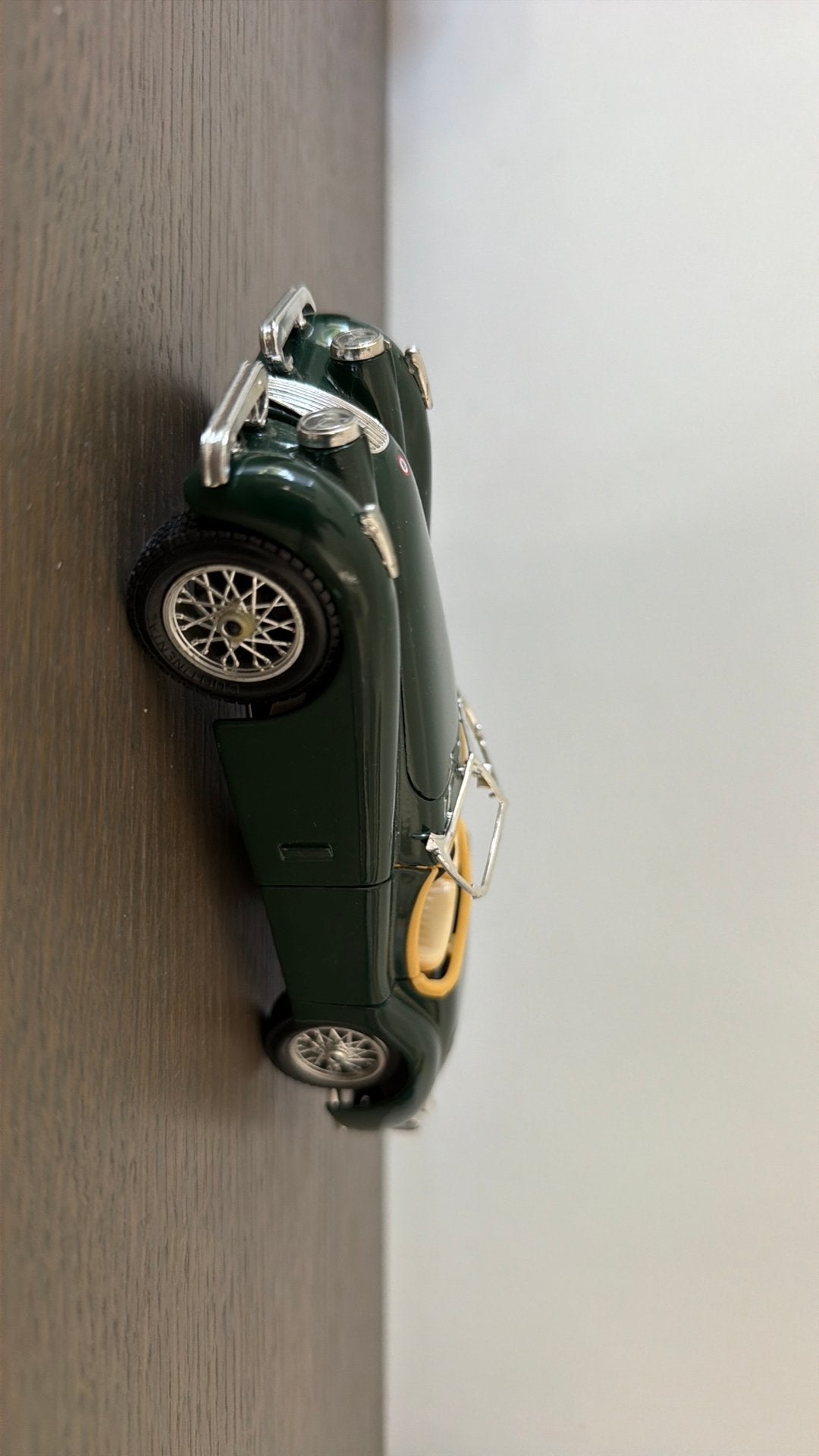 Klassieke Groene Modelauto - Jaguar XK120, Ophalen of Verzenden, Zo goed als nieuw, Auto, Overige merken