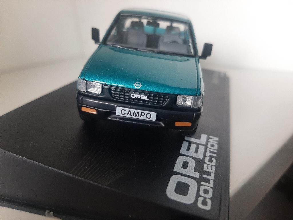 Opel campo 1:43 groen Opel collection, Ophalen of Verzenden, Nieuw, Auto, Overige merken