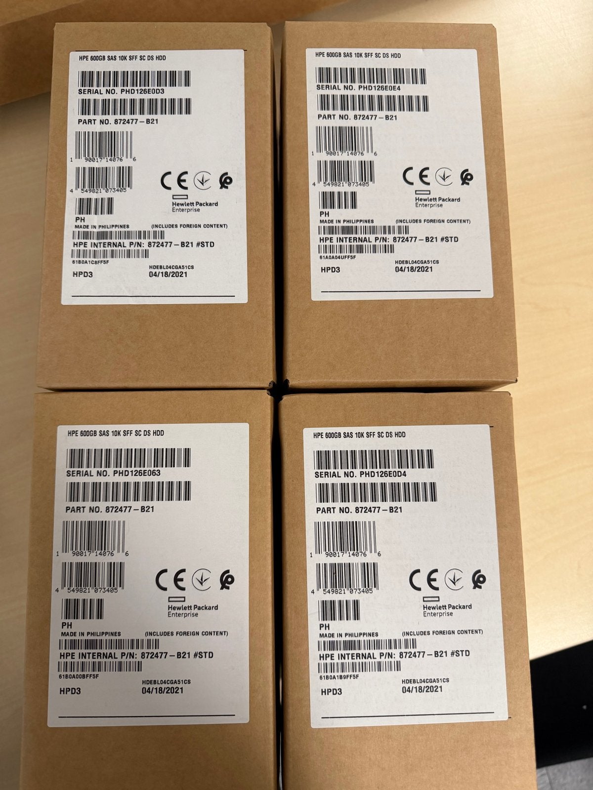 HPE 600GB SAS 10K SFF SC DS HDD (Nieuw), Intern, SAS, Server, HDD
