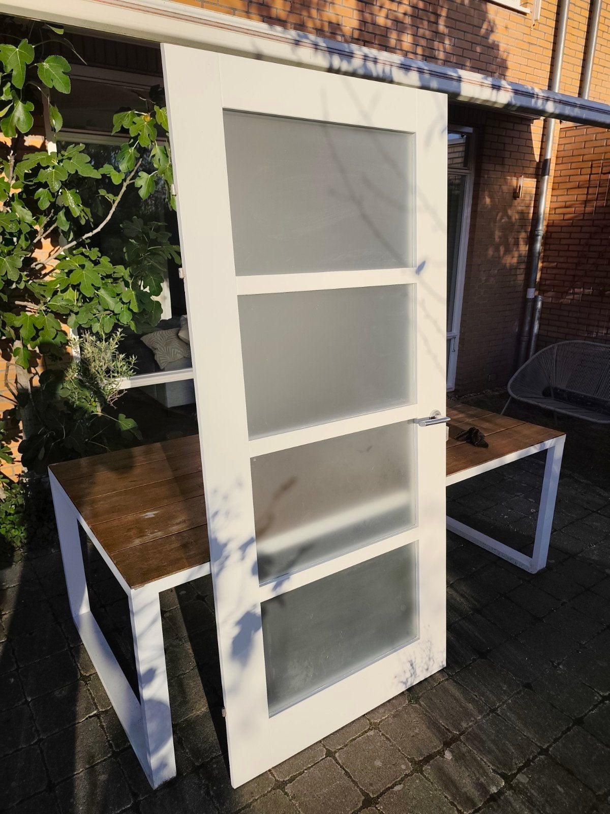 Opdek binnendeur woonkamer 93x210 cm, Ophalen, Gebruikt, 80 tot 100 cm, Binnendeur