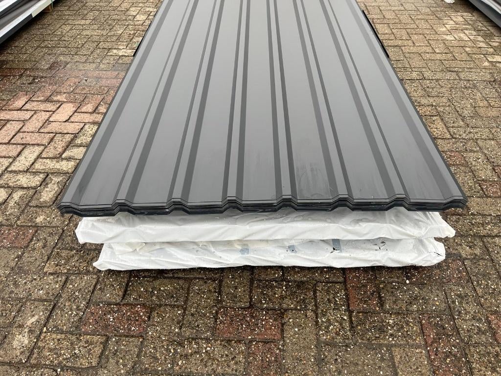 Dakplaten | Wandplaten | Golfplaten | Dakpanplaten, Nieuw, 15 m² of meer, Metaal, Grijs