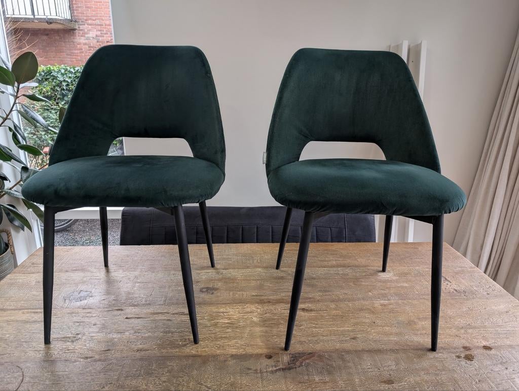 Set van 2 eetkamer stoelen Loods 5 Groen, Ophalen, Overige kleuren