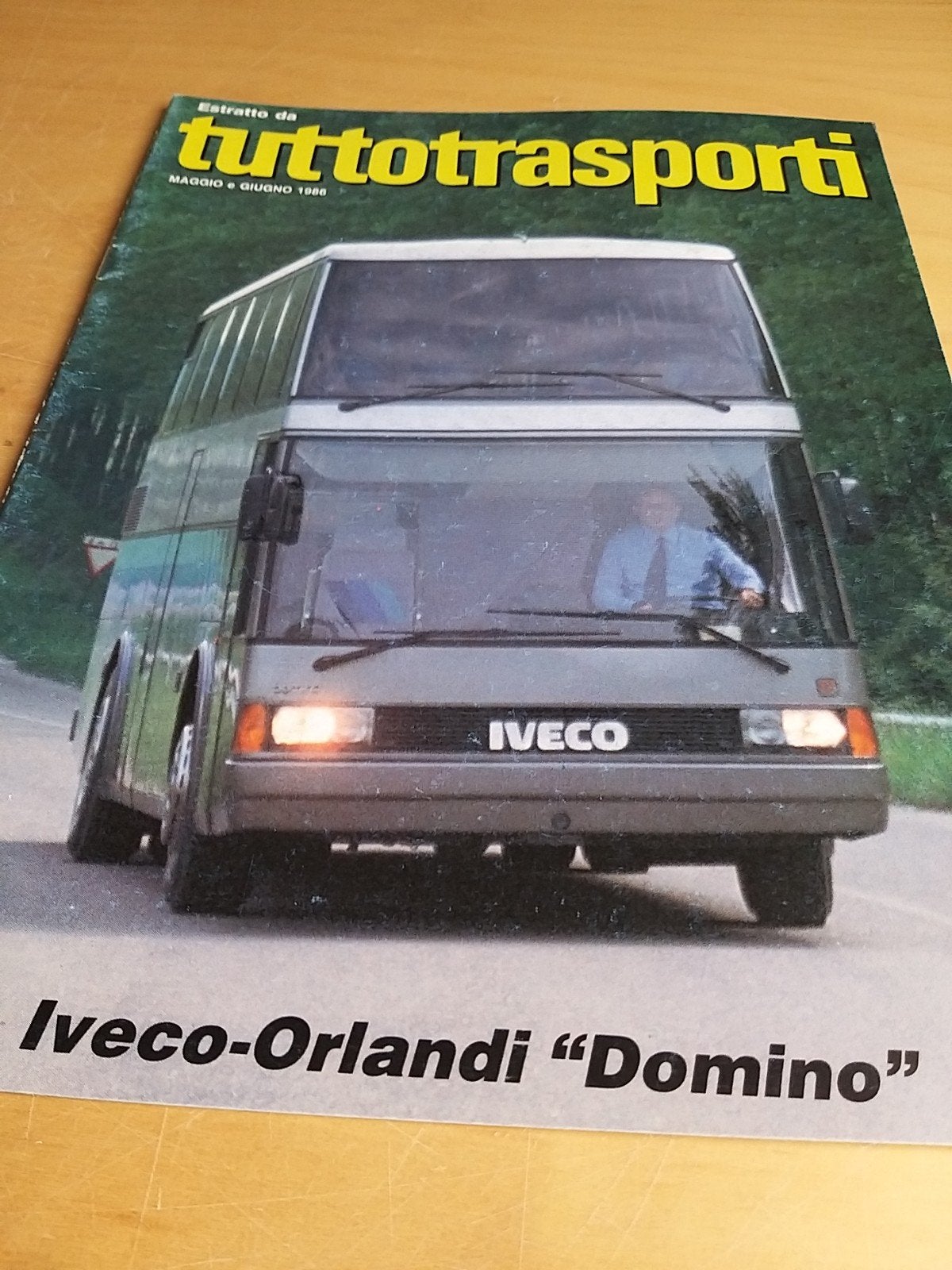 Iveco Orlandi Domino's Italiaanse touringcar bus folder izgs, Ophalen of Verzenden, Overige merken