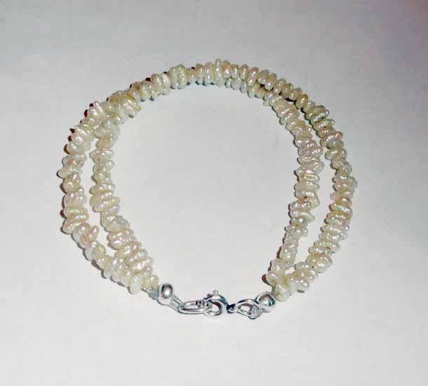 Armband Parels barok, Verzenden, Nieuw, Overige kleuren, Zilver