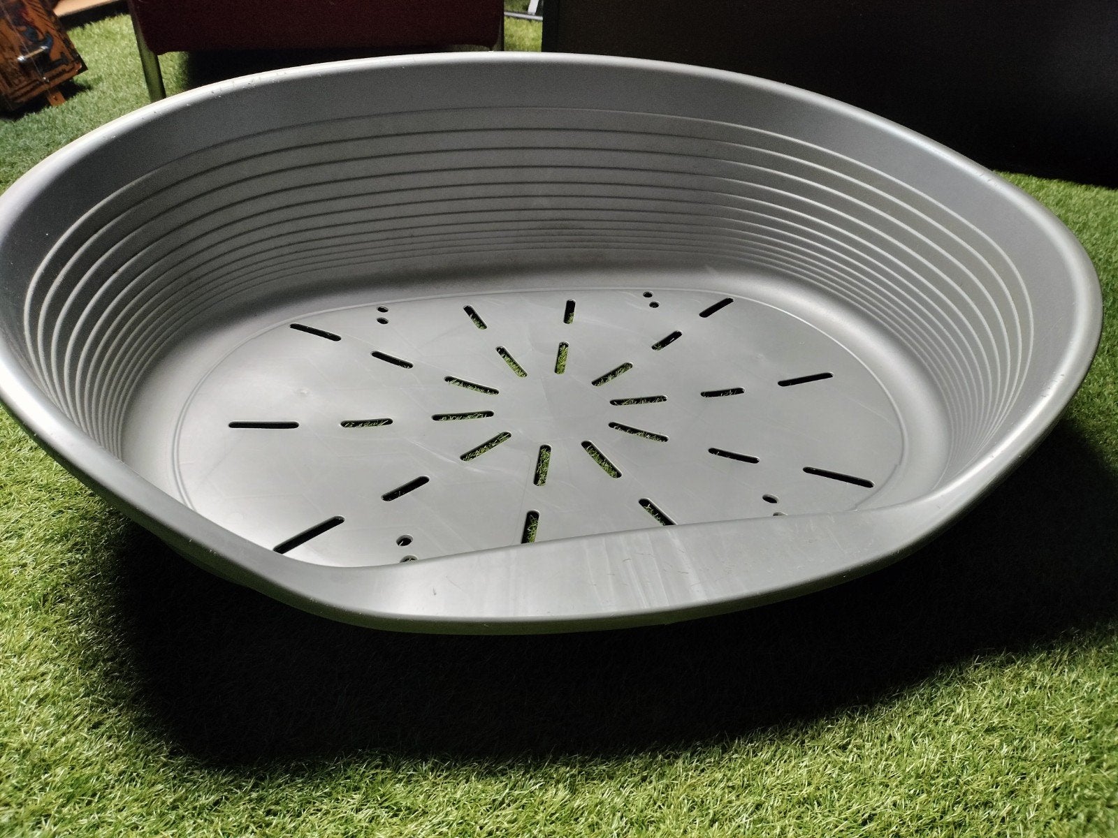 Grijs/zilveren honden mand 82 cm, Ophalen, Gebruikt, Overige