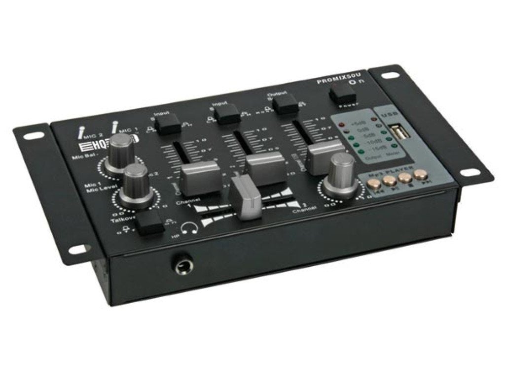 mixer HQ POWER promix 50u, Ophalen of Verzenden, Zo goed als nieuw, Minder dan 5 kanalen, Microfooningang