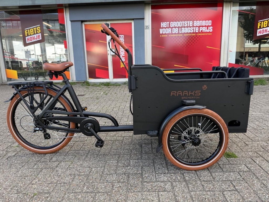 Fietshokje Beverwijk: Raaks Bremerton e-bakfiets NIEUW, 4 kinderen of meer, Niet ingevuld, Nieuw, Ophalen of Verzenden
