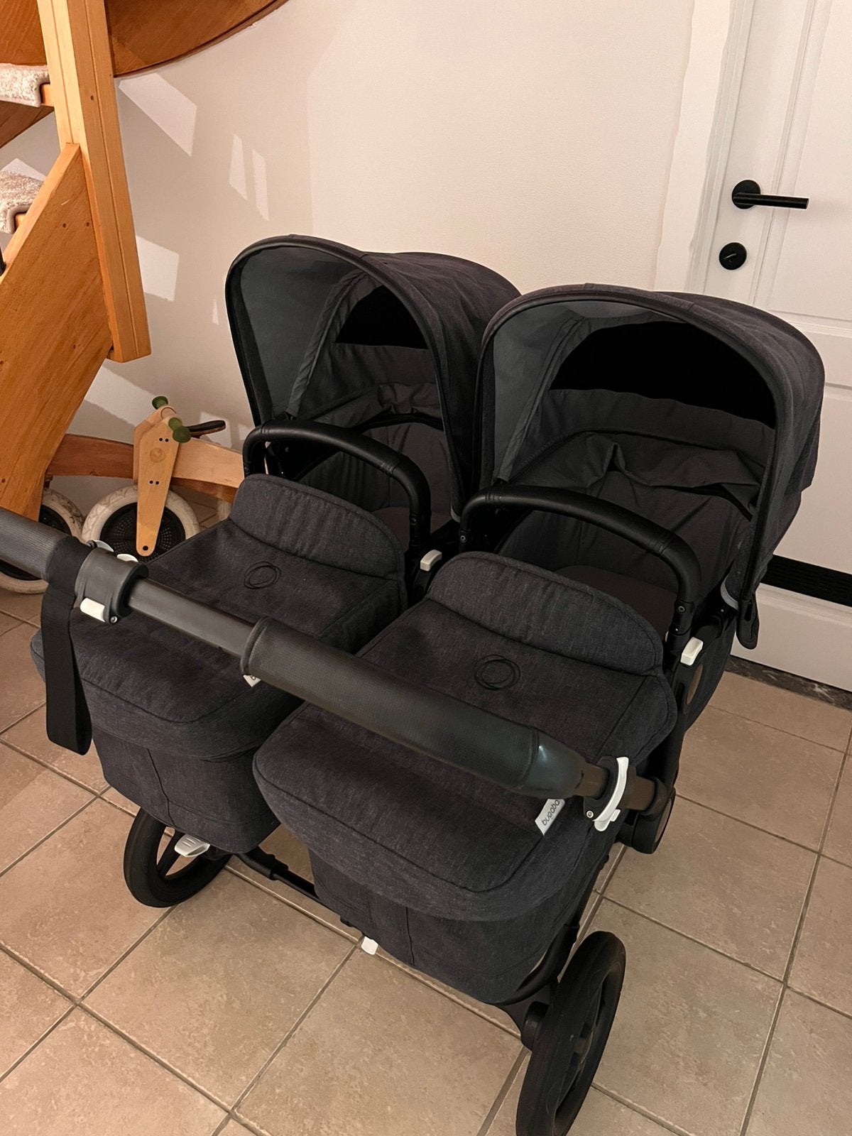 Bugaboo Donkey tweeling/duo kinderwagen in NIEUWSTAAT!, Ophalen, Zo goed als nieuw, Kinderwagen of Buggy