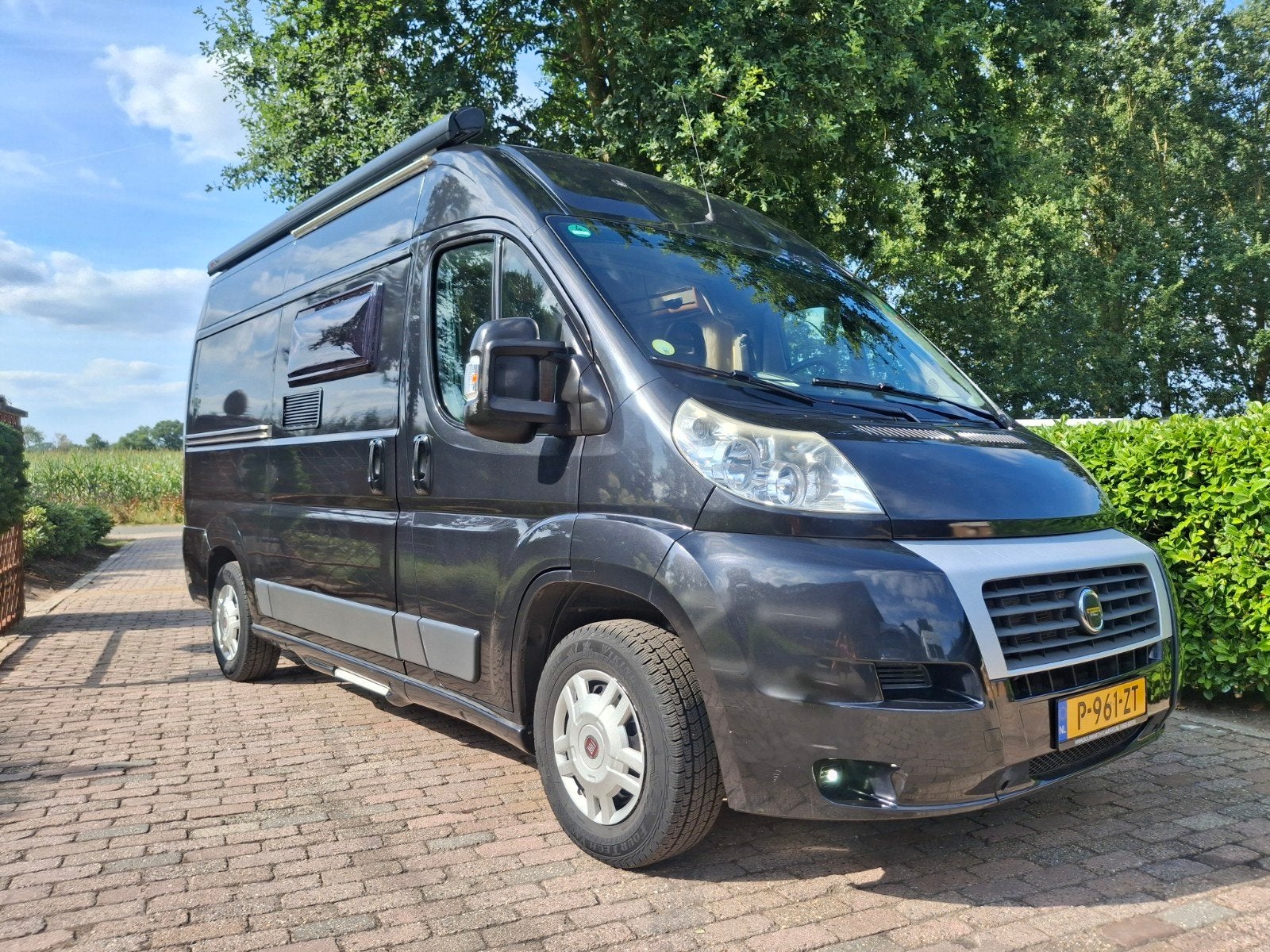 Karmann Mobil Davis 540 2.3D 96KW 2013 Zwart, Caravans en Kamperen, Campers, Buscamper of Camperbus, Ringverwarming, Fiat, Bedrijf