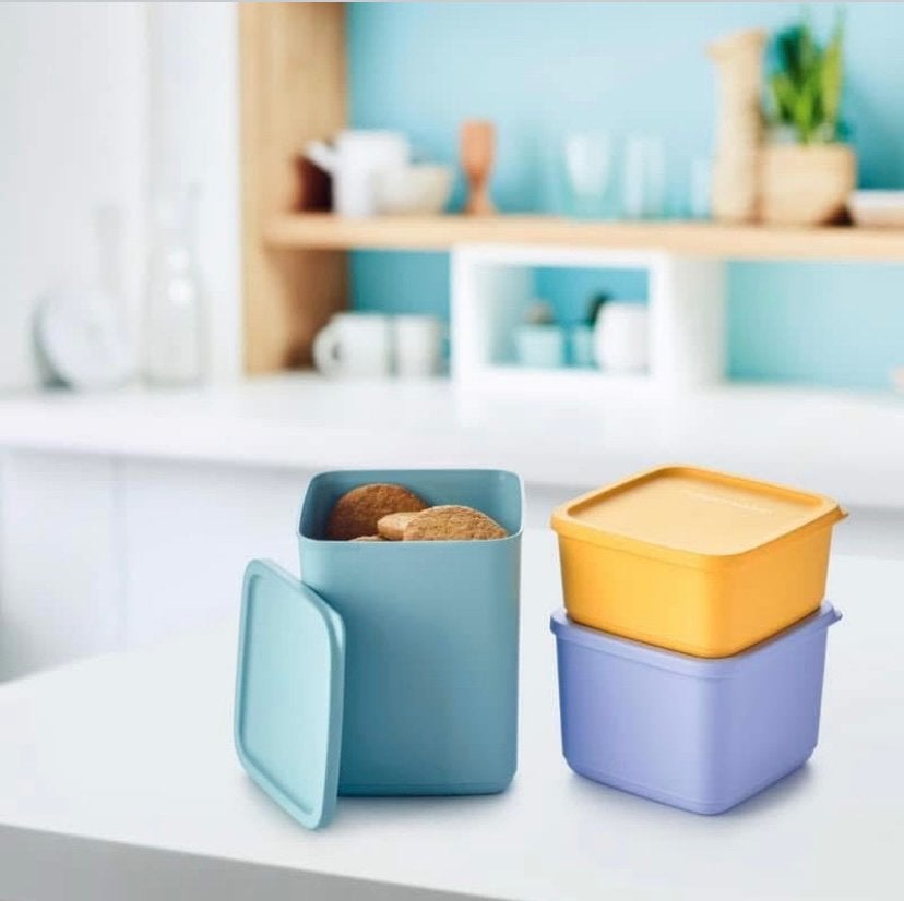 Tupperware Cubix Set (3), Huis en Inrichting, Keuken | Tupperware, Ophalen of Verzenden, Nieuw, Bak of Kom