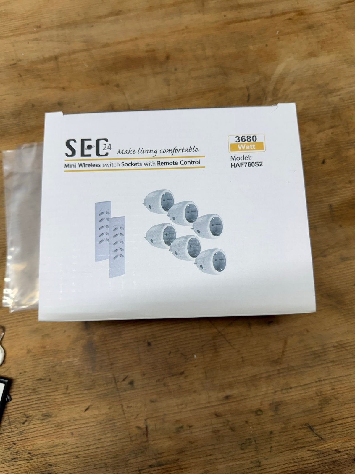 SEC 24 Draadloze Schakelaars met Afstandsbediening, Ophalen of Verzenden, Nieuw, Overige merken, Stekkerdoos