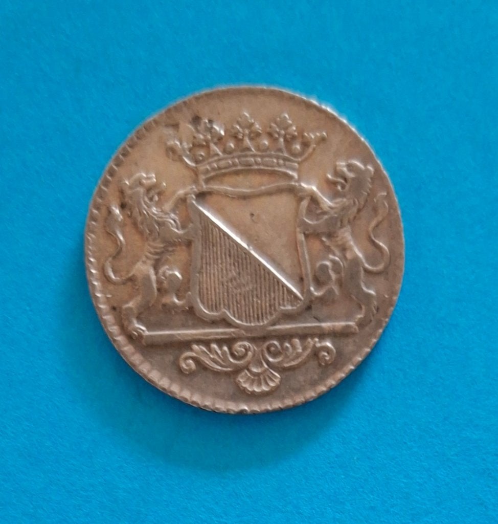 Duit - afslag in zilver - Utrecht Stad 1764, Vóór koninkrijk, Verzenden, Zilver, Overige waardes