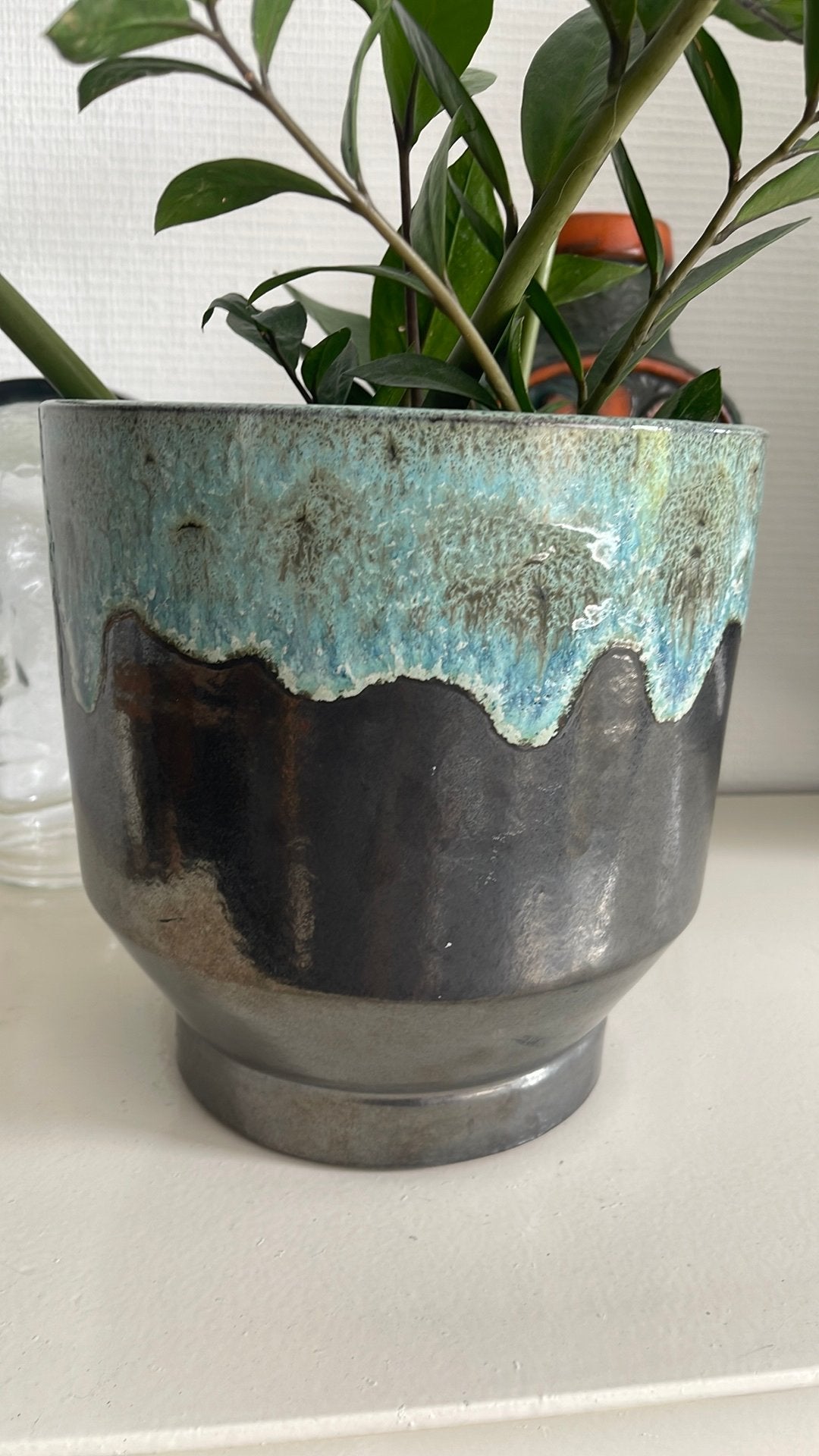 Grote bloempot plantenpot, Ophalen, Rond, Zo goed als nieuw, Aardewerk