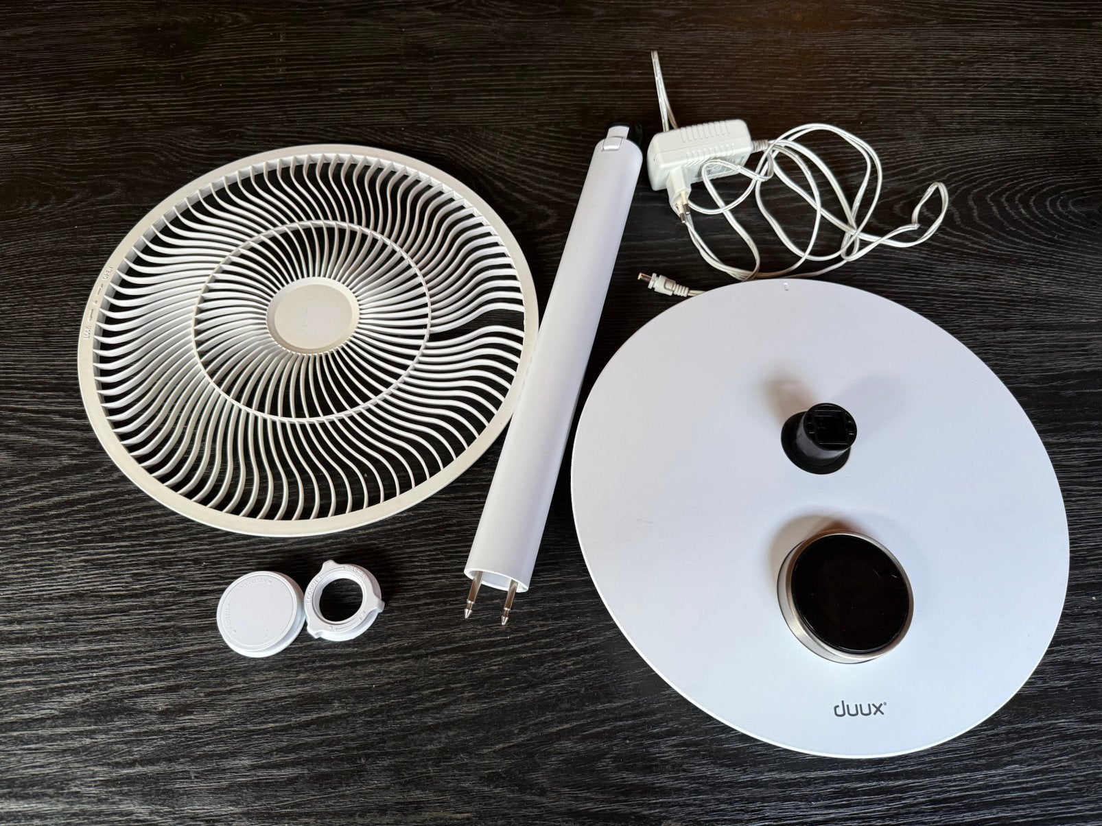 Duux Whisper Flex onderdelen adapter, verlengstuk, etc., Witgoed en Apparatuur, Ophalen of Verzenden, Zo goed als nieuw, Statiefventilator