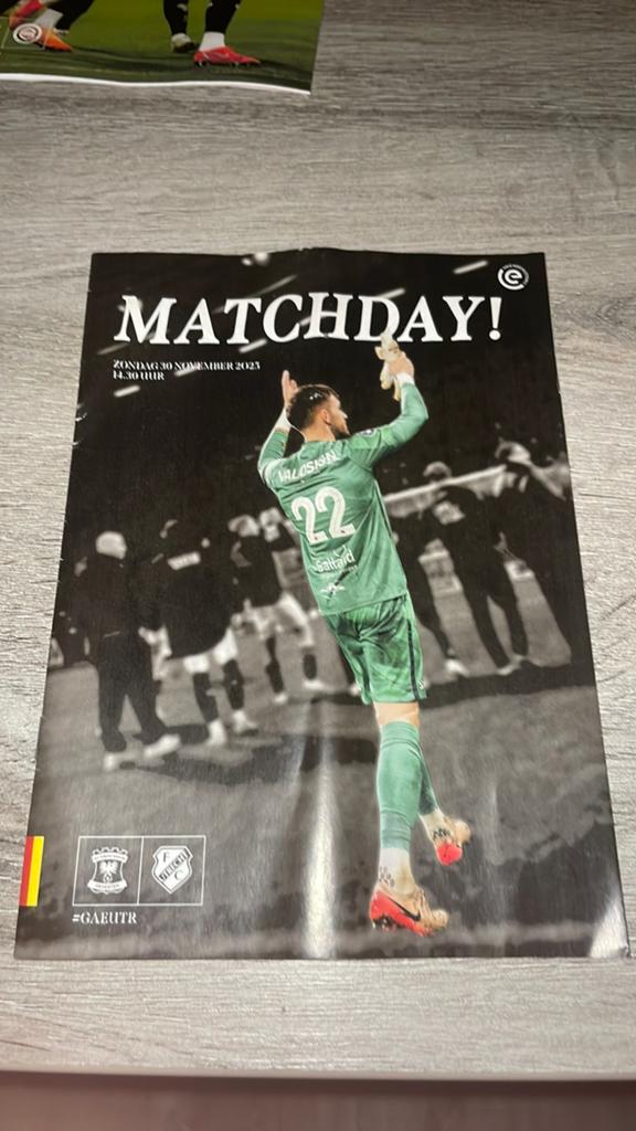 Go Ahead Eagles-Fc Utrecht programma boekje, Verzamelen, Sportartikelen en Voetbal, Ophalen of Verzenden, Zo goed als nieuw, F.C. Utrecht