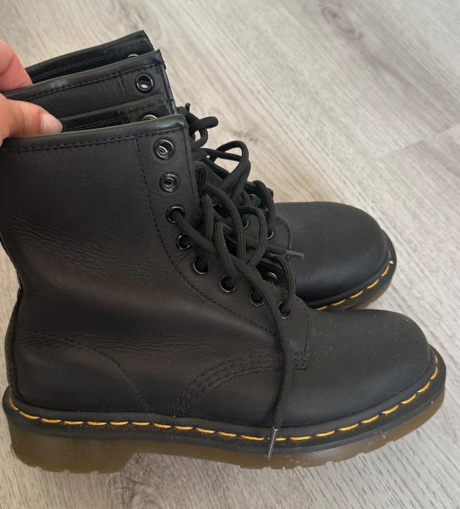 Dr Martens 1460 leren veterlaarzen maat 36, Zwart, Lage of Enkellaarzen, Ophalen of Verzenden, Zo goed als nieuw