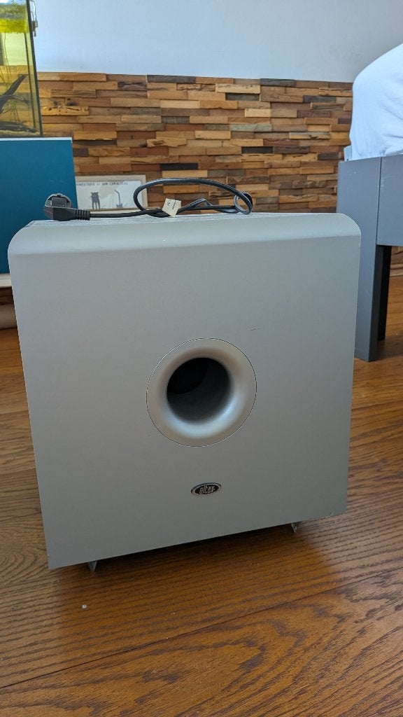 Eltax A-10 subwoofer, Gebruikt, Subwoofer, Inclusief kabels, 60 tot 120 watt