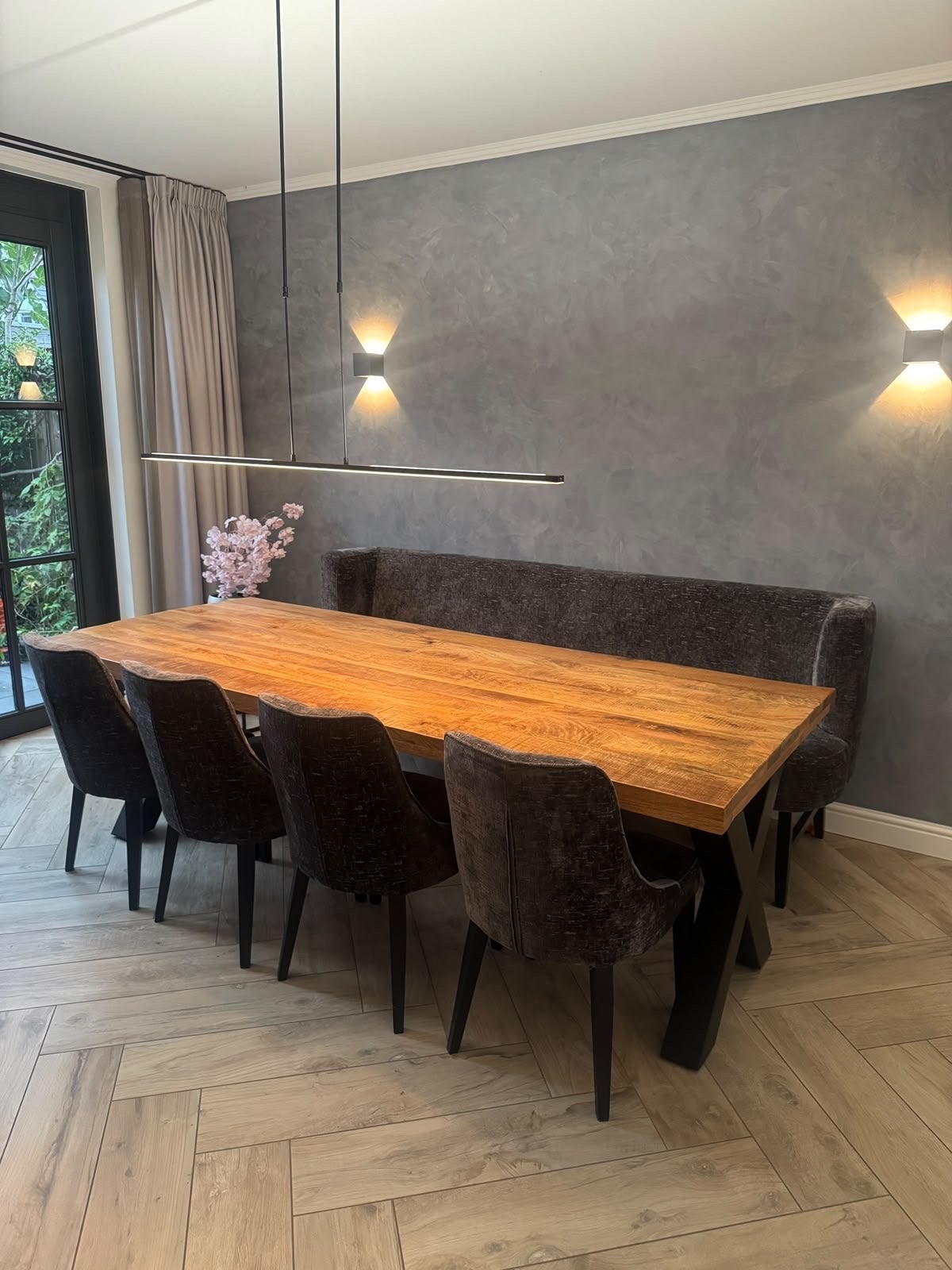 Complete luxe eethoek, Ophalen, Zo goed als nieuw, 4 tot 6 stoelen