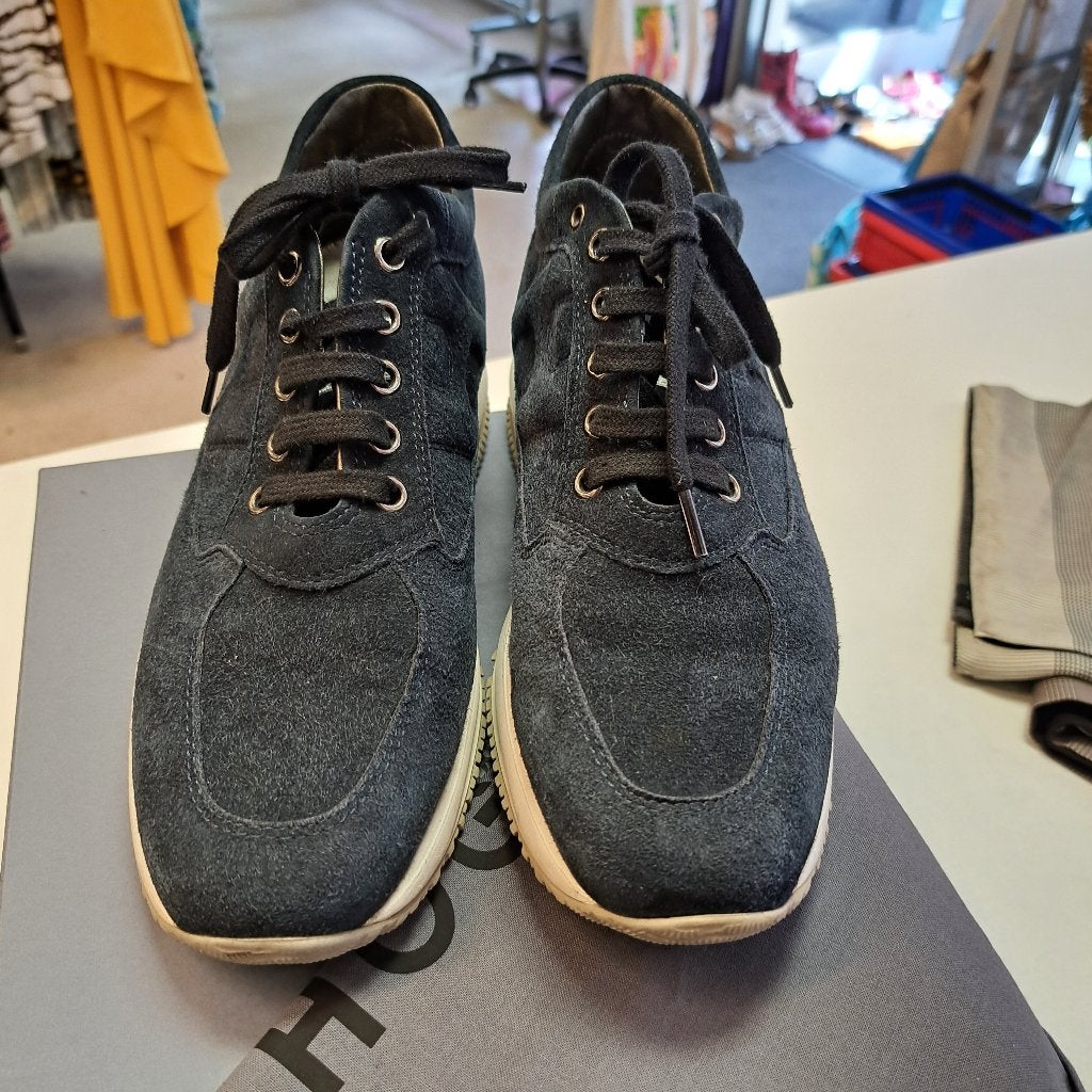 Hogan sneakers donker blauw suede Donna mt 37.5 nr 46139, Blauw, ., Ophalen of Verzenden, Hogan