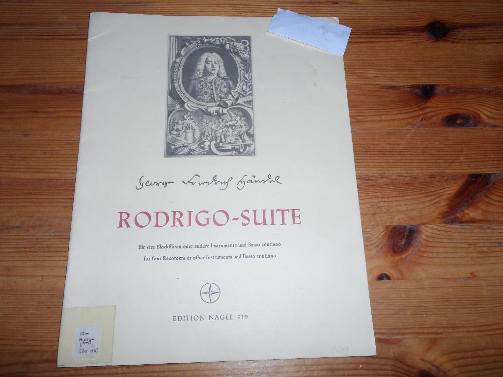 Handel - rodrigo suite, Muziek en Instrumenten, Bladmuziek, Gebruikt, Klassiek, Ophalen of Verzenden, Viool of Altviool