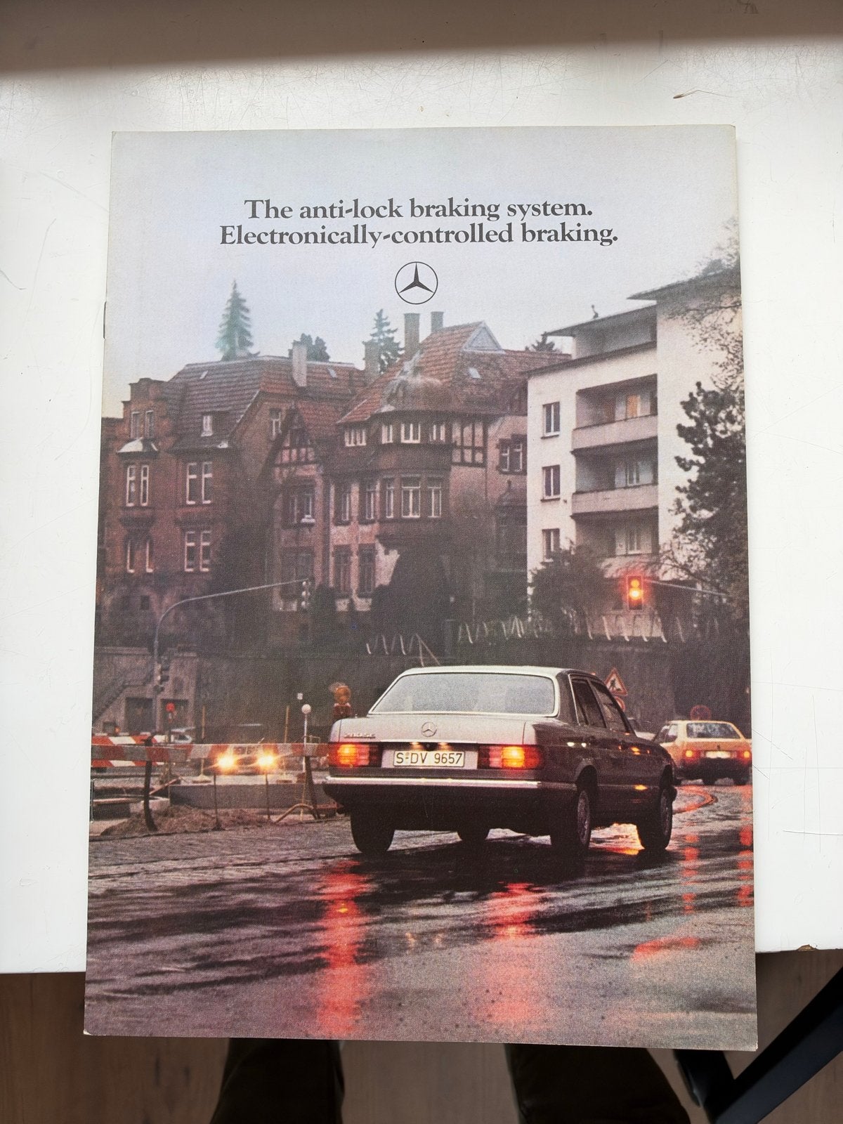 Mercedes-Benz folder over ABS uit 1980 8 pagina’s, Ophalen of Verzenden